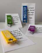 Sleutelhanger voor juf of meester