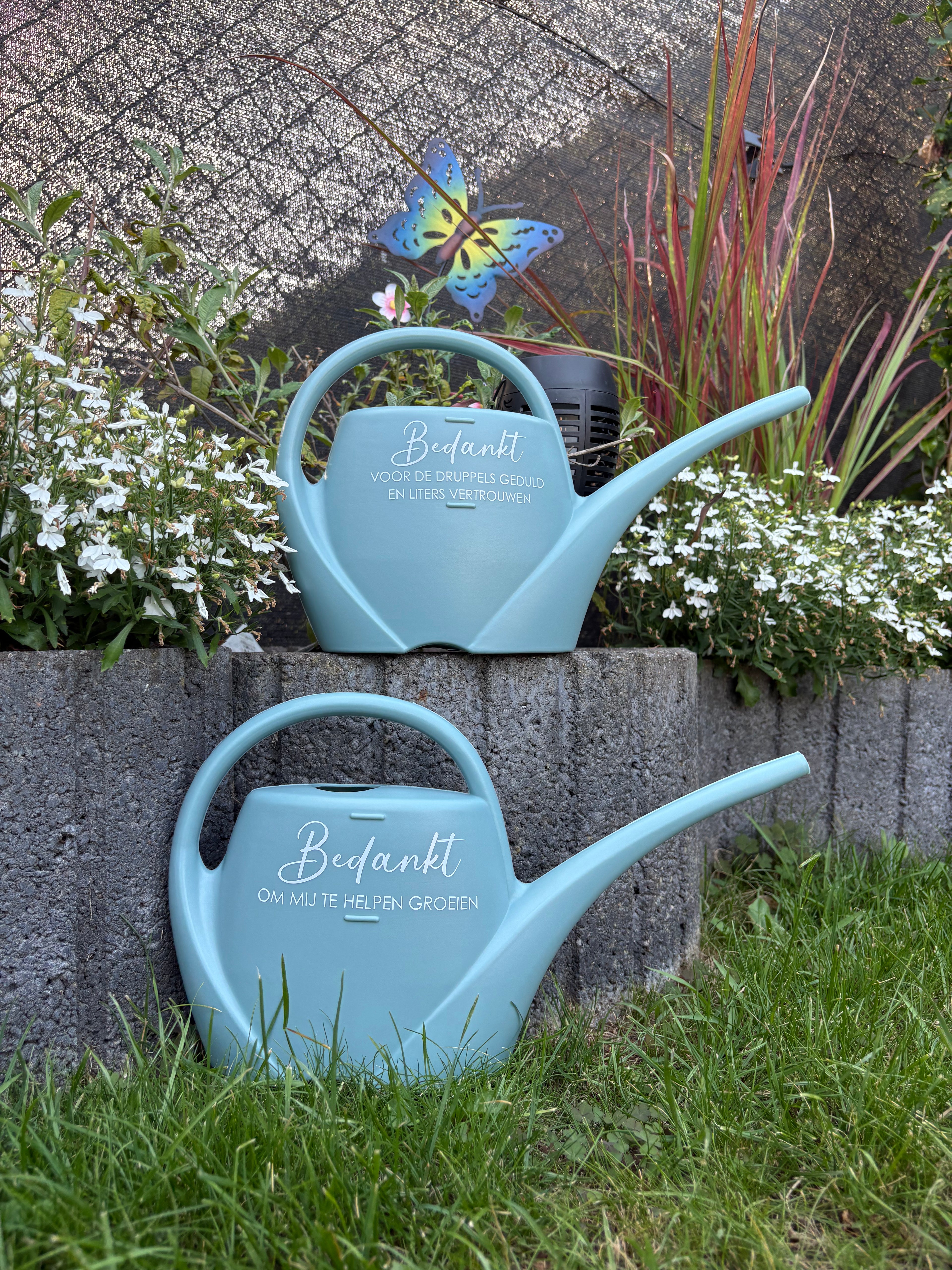 Gieter met leuke tekst